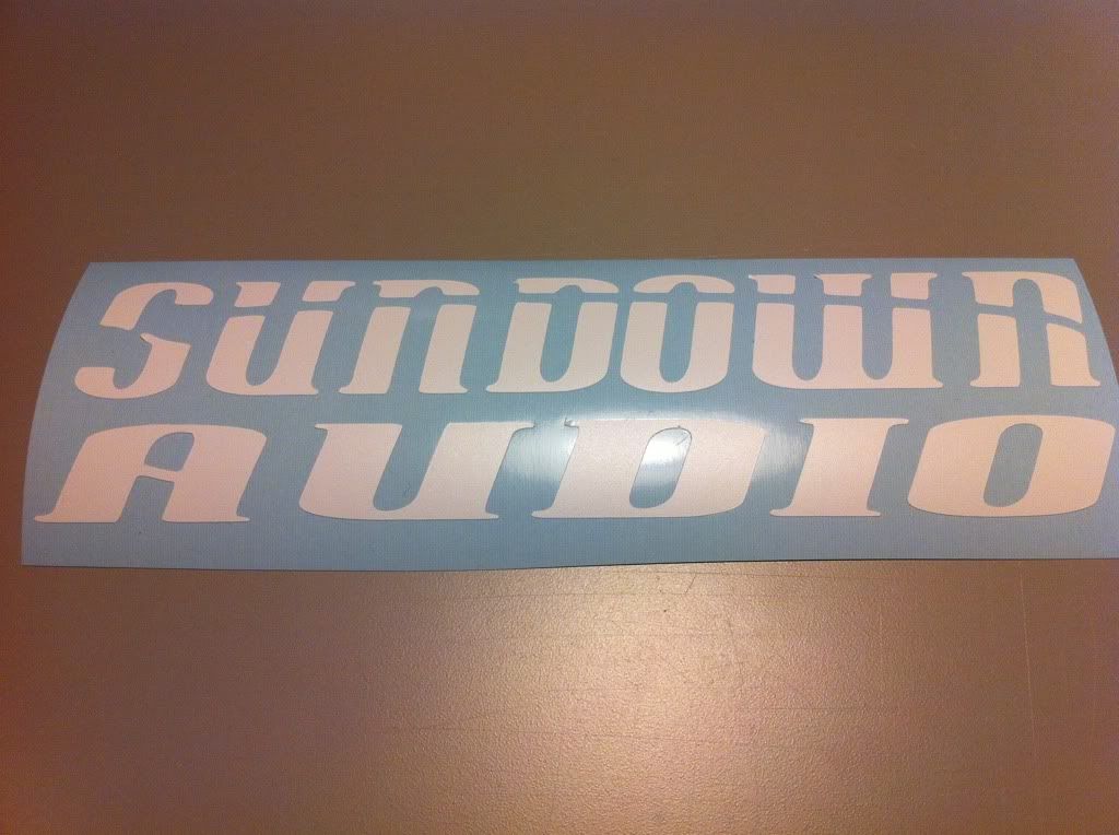 Car Audio Decals, CDT, Clarion, Alpine, AQ, Bravox, MMAT, Sundown